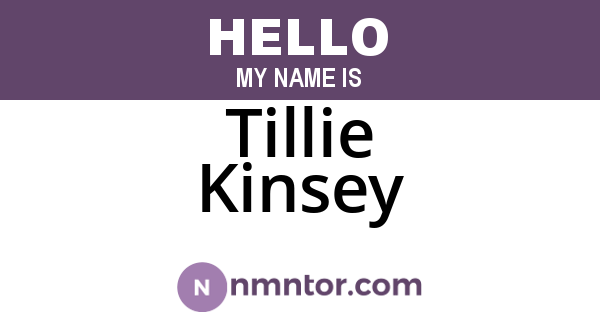 Tillie Kinsey