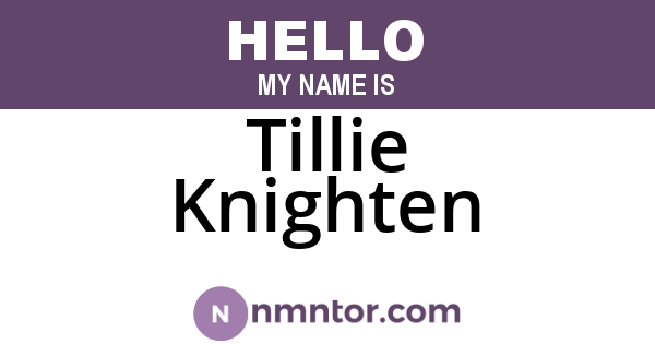 Tillie Knighten