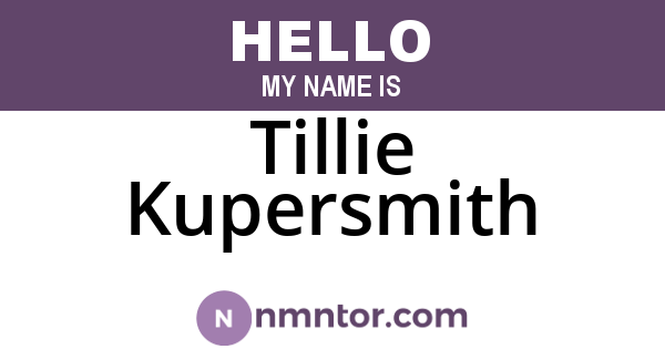 Tillie Kupersmith