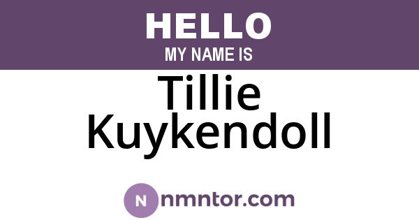 Tillie Kuykendoll