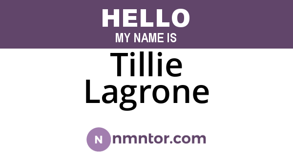 Tillie Lagrone