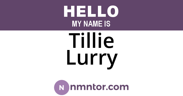 Tillie Lurry