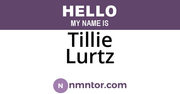 Tillie Lurtz