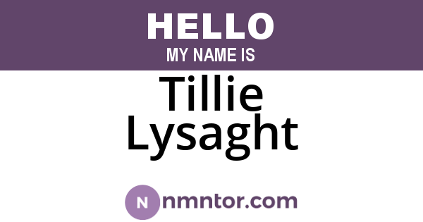Tillie Lysaght