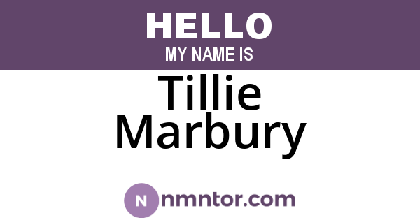 Tillie Marbury
