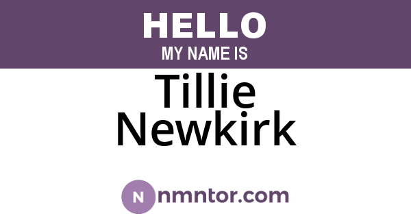Tillie Newkirk