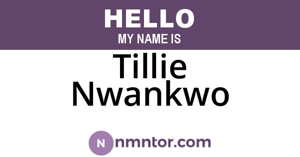 Tillie Nwankwo