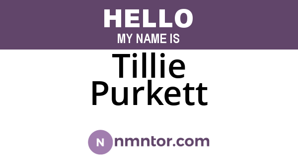 Tillie Purkett