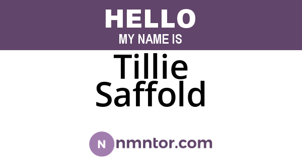 Tillie Saffold