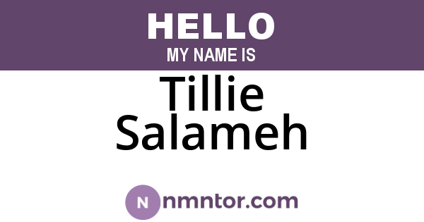 Tillie Salameh