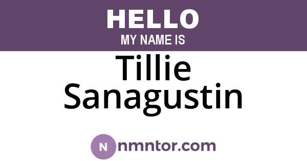 Tillie Sanagustin