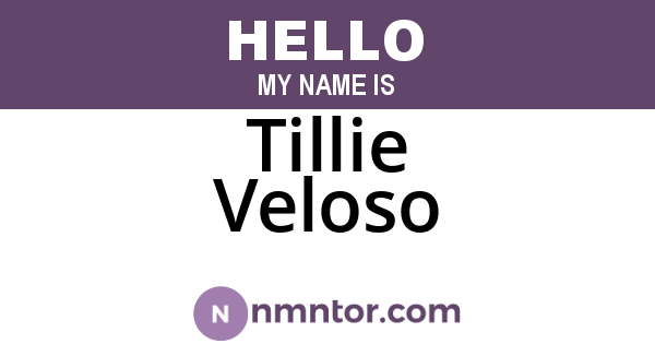 Tillie Veloso