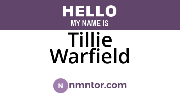 Tillie Warfield