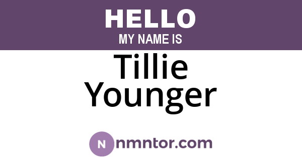 Tillie Younger