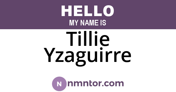 Tillie Yzaguirre