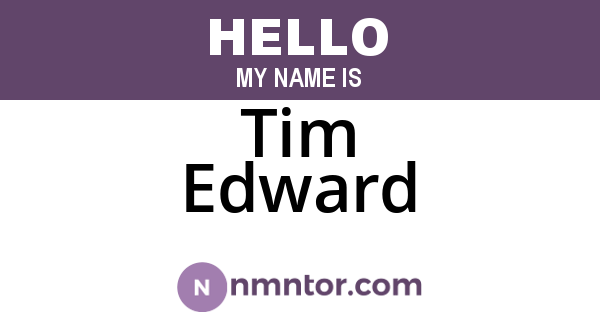 Tim Edward