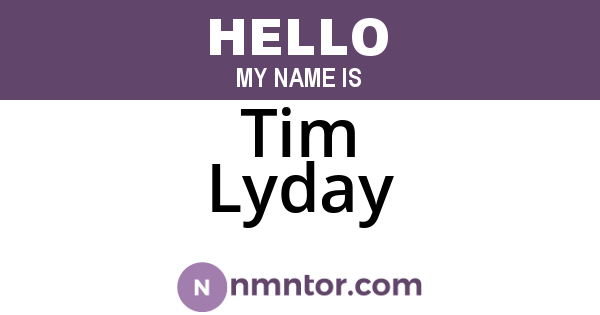 Tim Lyday