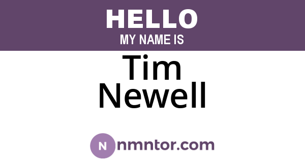 Tim Newell