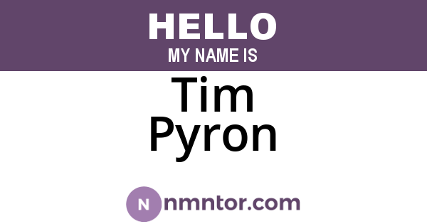 Tim Pyron
