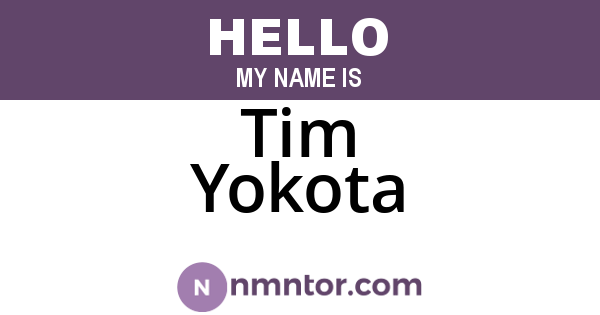 Tim Yokota