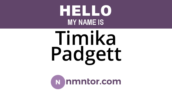 Timika Padgett
