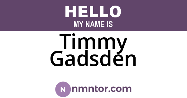 Timmy Gadsden