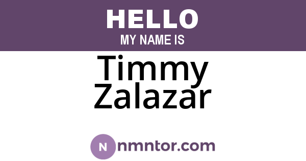 Timmy Zalazar