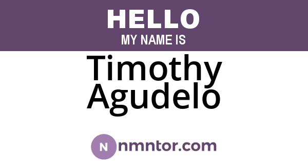 Timothy Agudelo