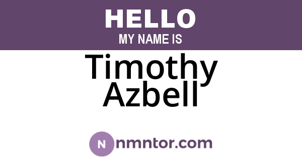 Timothy Azbell