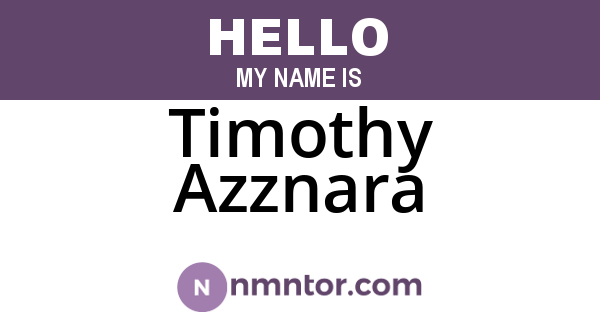 Timothy Azznara