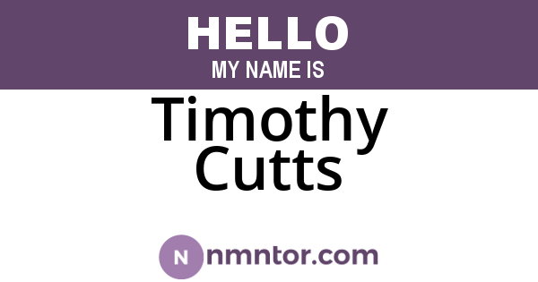 Timothy Cutts