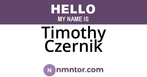 Timothy Czernik
