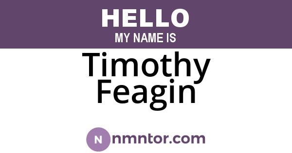 Timothy Feagin