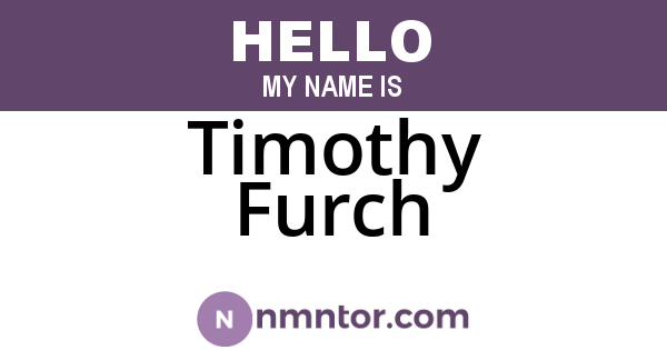Timothy Furch