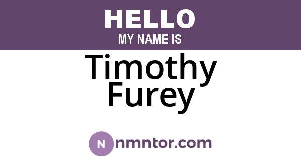Timothy Furey