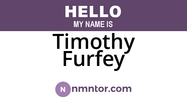 Timothy Furfey
