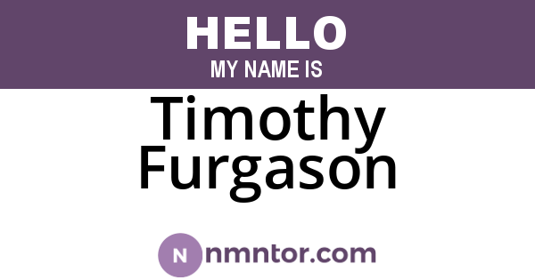 Timothy Furgason