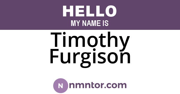 Timothy Furgison