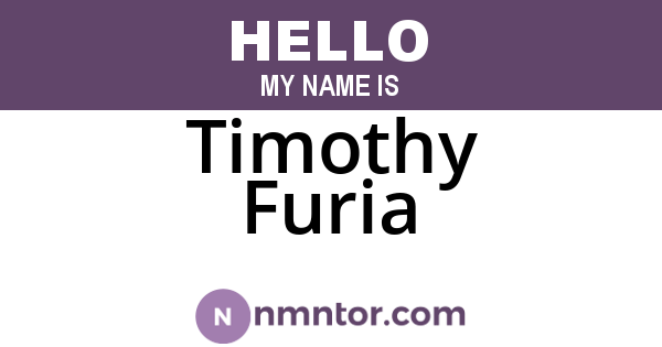 Timothy Furia