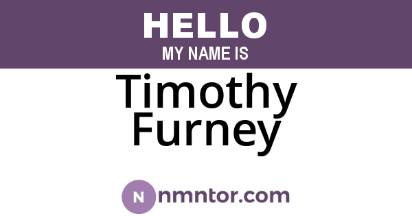 Timothy Furney