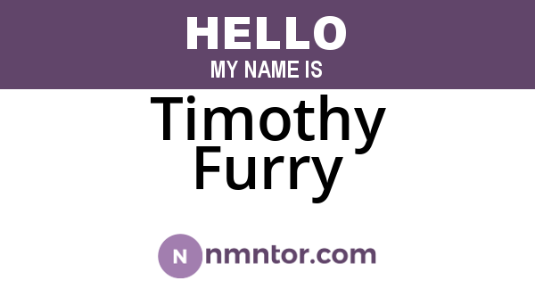 Timothy Furry