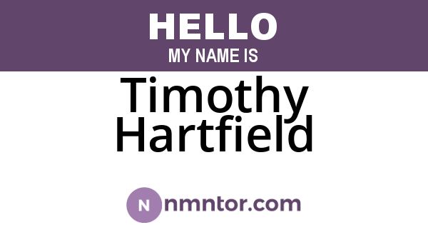 Timothy Hartfield
