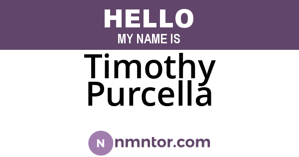 Timothy Purcella