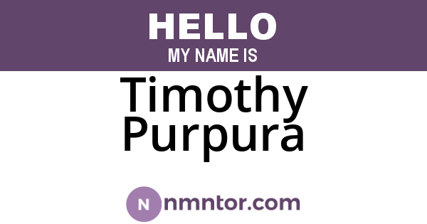 Timothy Purpura