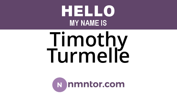 Timothy Turmelle