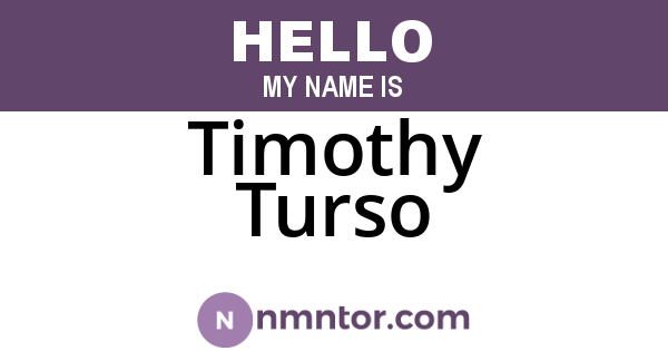 Timothy Turso