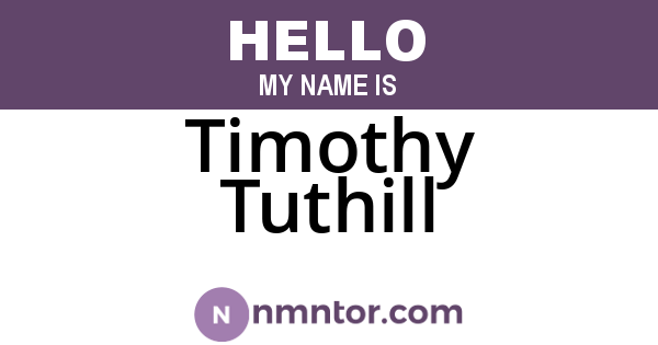 Timothy Tuthill