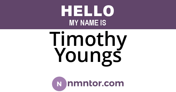 Timothy Youngs