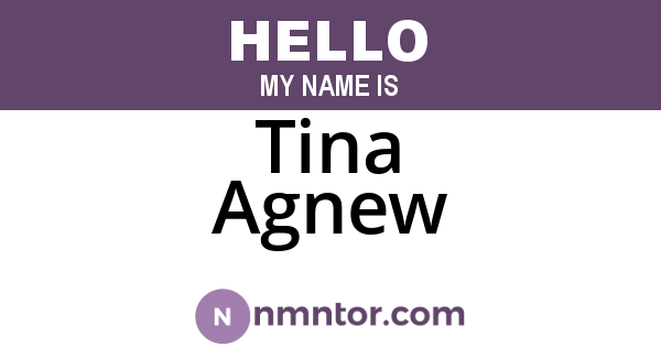 Tina Agnew