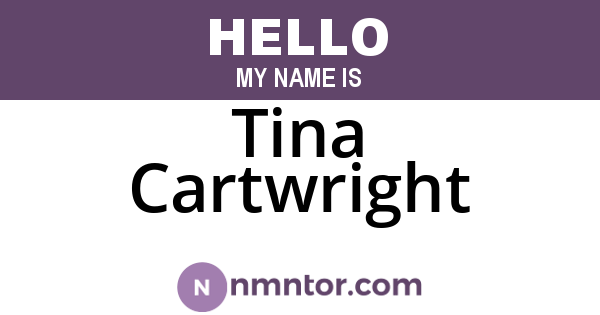 Tina Cartwright